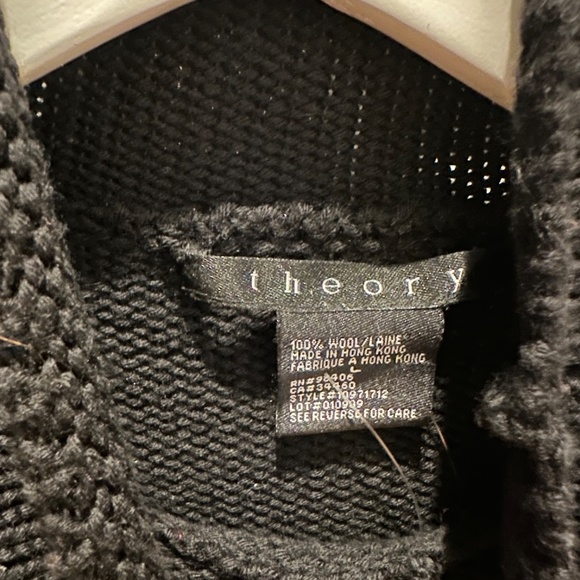 Theory Black Wool Sweater - Picture 3 of 5